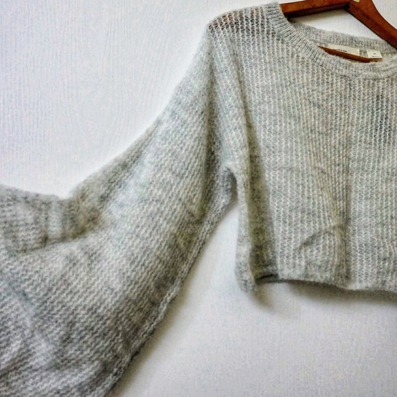 Anthropologie Sweaters - Anthropologie Cropped Sweater Bell Sleeves